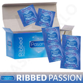 144X Pasante Condoms Ribbed Texture Passion Internal Pleasure Male Condom